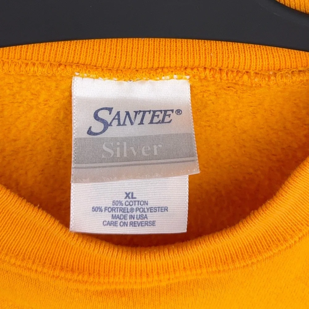 Santee Silver Vintage Corolla Lighthouse Sweatshirt Women XL Cotton Blend Orange